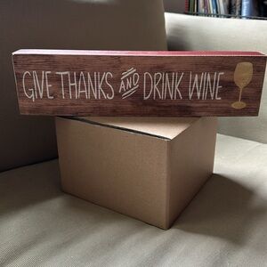 3 pc. “Wine” set, one chiller and two wine signs